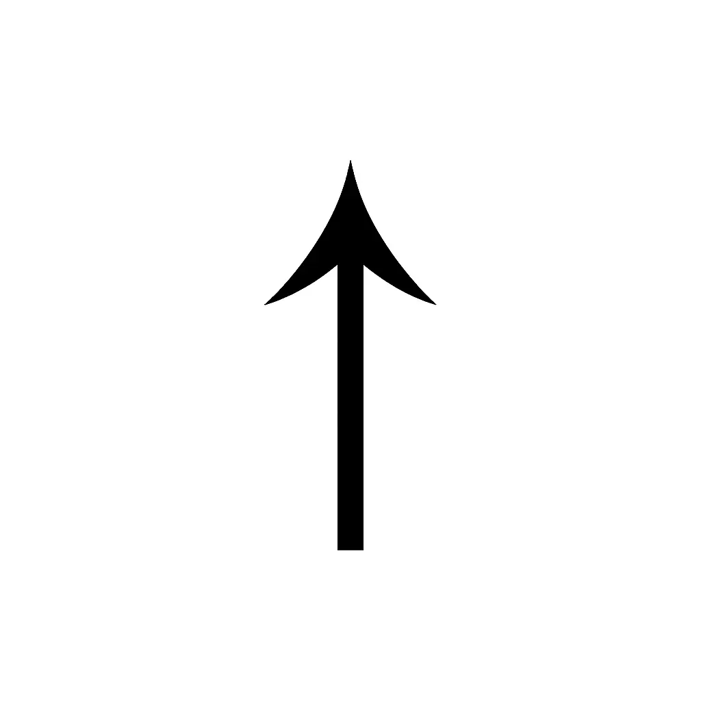 ↑